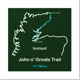 John O'Groats Trail in Scotland Posters and Art